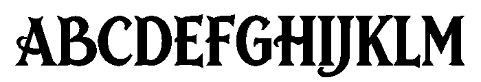 Thornelle Font UPPERCASE