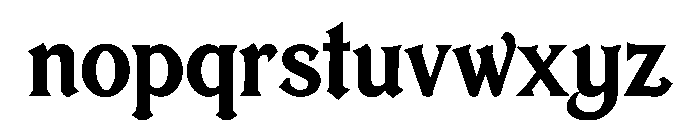 Thornelle Font LOWERCASE