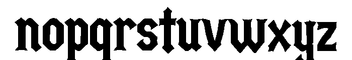 Thornryk Font LOWERCASE