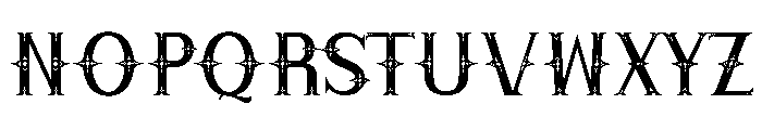 Thorns Crown Font UPPERCASE