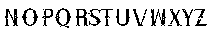 Thorns Crown Font LOWERCASE