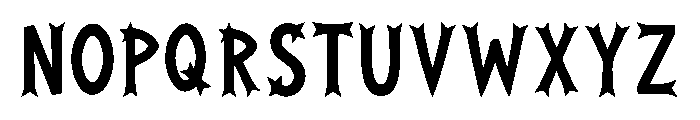 Thornstar Regular Font UPPERCASE
