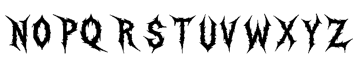 Thornt Regular Font LOWERCASE