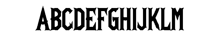 Thornvek Font UPPERCASE
