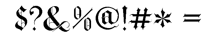 Thornville Regular Font OTHER CHARS
