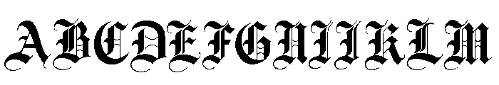 Thornville Regular Font UPPERCASE