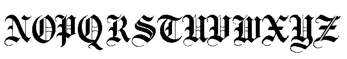 Thornville Regular Font UPPERCASE