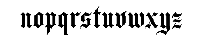 Thornville Regular Font LOWERCASE