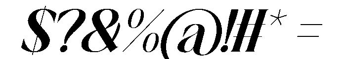 Thorny Durian Italic Font OTHER CHARS