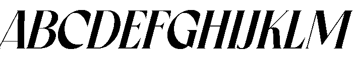 Thorny Durian Italic Font UPPERCASE