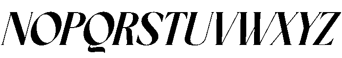 Thorny Durian Italic Font UPPERCASE