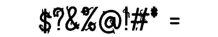 Thorny Font OTHER CHARS