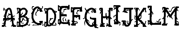 Thorny Font UPPERCASE