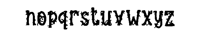 Thorny Font LOWERCASE