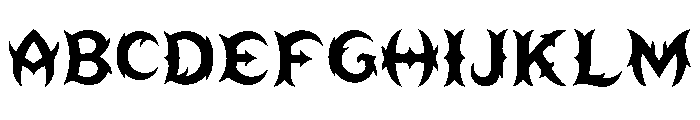 Thornyx Regular Font UPPERCASE