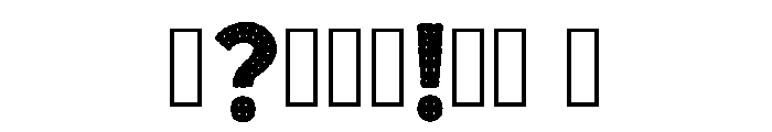 Threaded Regular Font OTHER CHARS