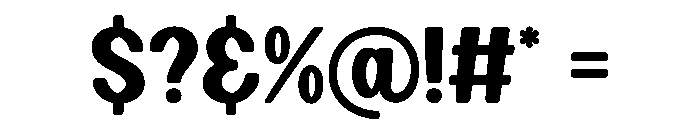 Thrick Humble Regular Font OTHER CHARS