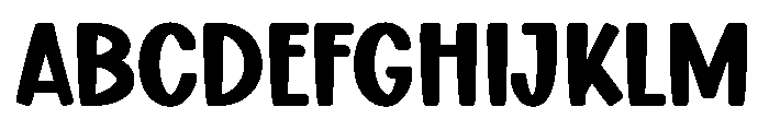 Thrick Humble Regular Font UPPERCASE