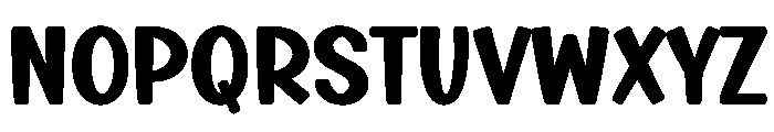 Thrick Humble Regular Font UPPERCASE