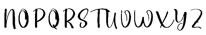 Thrifting Font UPPERCASE