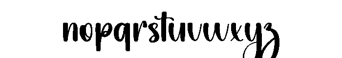 Thrifting Font LOWERCASE
