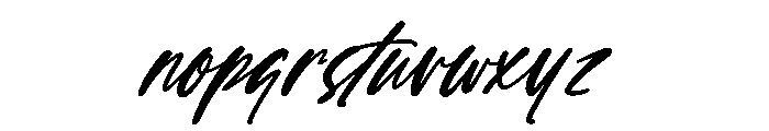 Through Out Italic Font LOWERCASE