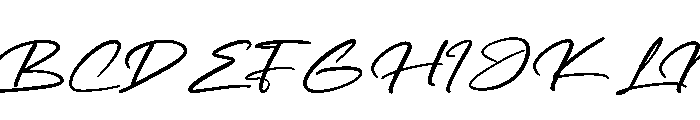 Through Out Font UPPERCASE