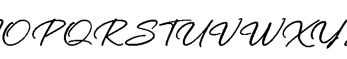 Through Out Font UPPERCASE
