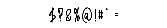Thrus Designer Font OTHER CHARS