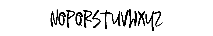 Thrus Designer Font LOWERCASE