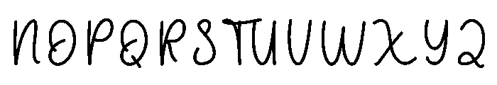 Thumbnail Font UPPERCASE