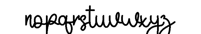 Thumbnail Font LOWERCASE