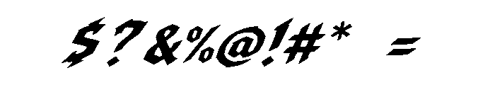Thunder Hunter Font OTHER CHARS