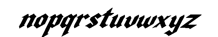 Thunder Hunter Font LOWERCASE