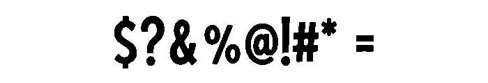 Thunder Pop Font OTHER CHARS