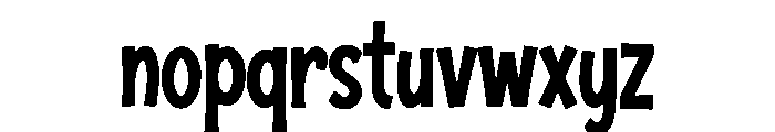 Thunder Pop Font LOWERCASE