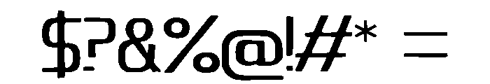 Thunder_Press Font OTHER CHARS