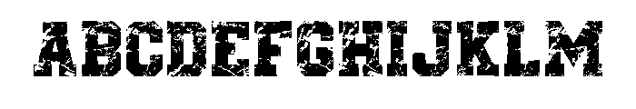 Thunder Strong Regular Font UPPERCASE