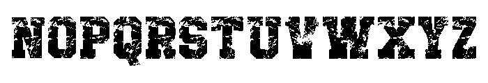 Thunder Strong Regular Font UPPERCASE