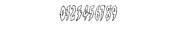 Thunderbolt Lightening  Regular Font OTHER CHARS