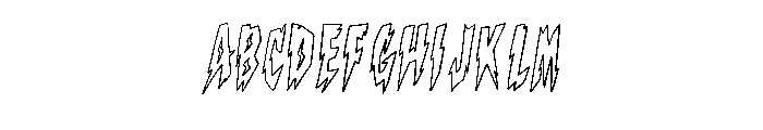 Thunderbolt Lightening  Regular FONT