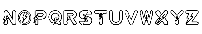 Thunderboltmonogram Regular Font UPPERCASE