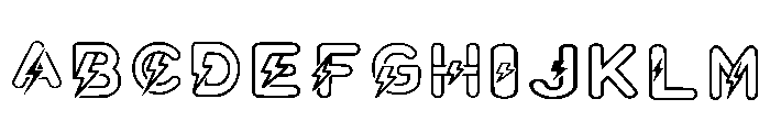 Thunderboltmonogram Regular FONT