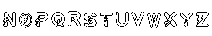 Thunderboltmonogram Regular Font LOWERCASE