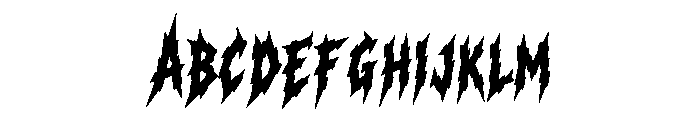 Thunderclaw Metal Font UPPERCASE