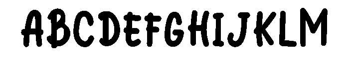 Thursday Christmas Regular Font UPPERCASE