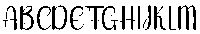 Thursday Christmas Font UPPERCASE