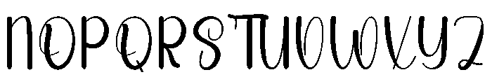 Thursday Christmas Font UPPERCASE