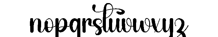 Thursday Christmas Font LOWERCASE