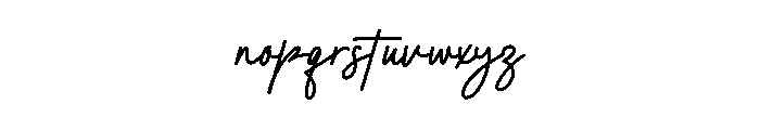 Thursday History Font LOWERCASE